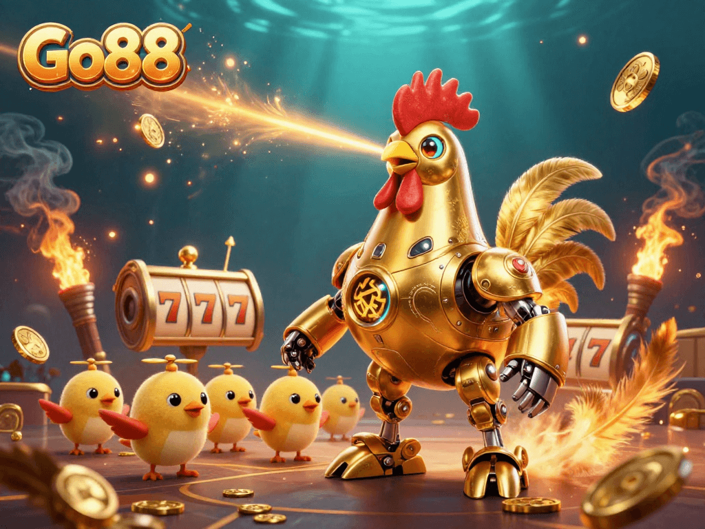 Win big with Go88's dazzling casino experience featuring vibrant 3D characters and dynamic gaming elements.