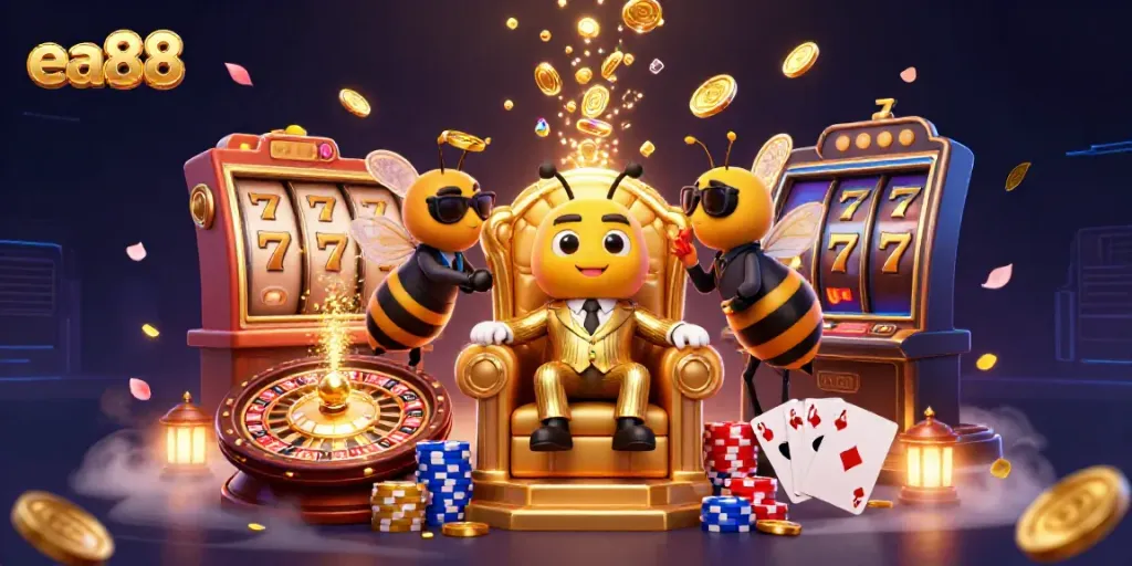 Experience exciting gameplay with ea88 at a vibrant casino, featuring high-stakes slots.