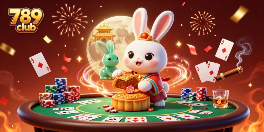 Engage with the exciting world of 789 club casino gaming through a vibrant illustrated scene.