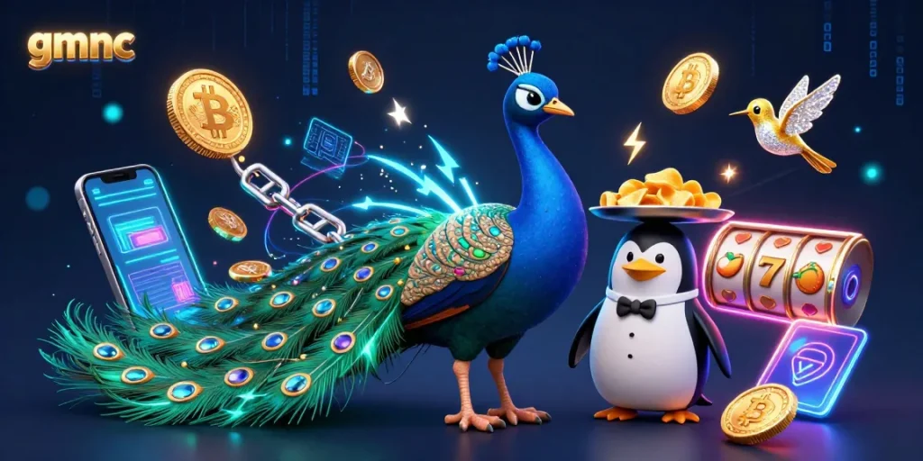 Spin and win on gmnc while enjoying vibrant casino-themed 3D illustration.