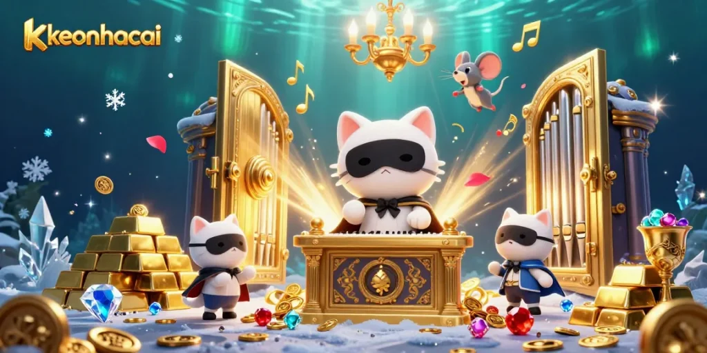 Engage with keonhacai's thrilling casino atmosphere featuring unique characters and dynamic elements.