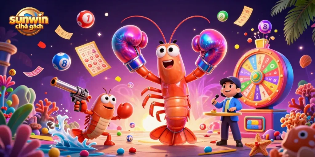 Experience exciting wins with sunwin chính hãng in a vibrant and dynamic casino scene filled with lottery elements.